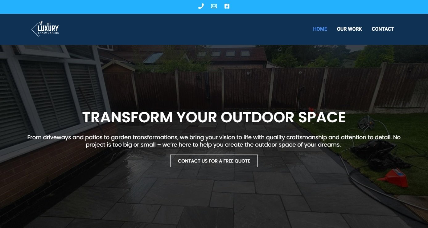 Luxury Landscaper – Brand & Service Website